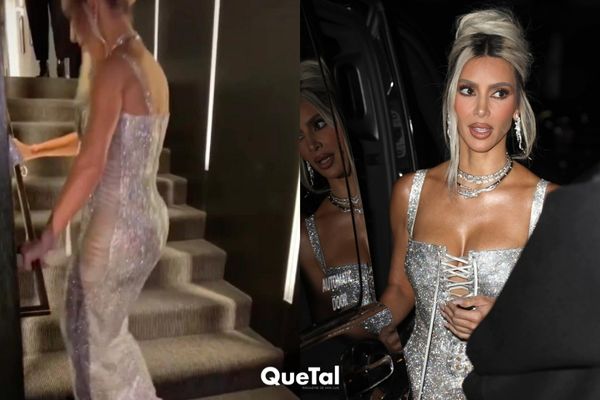 Kim vuelve a sacrificarse por moda la con un vestido con el que no podía caminar